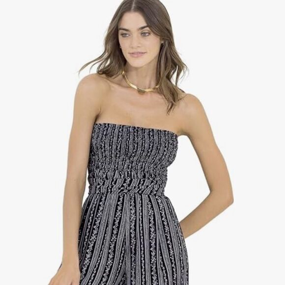 Maaji beachwear Carissa black and white jumpsuit Medium - Picture 3 of 9